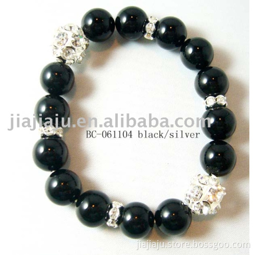 Bracelet BC-061104 black/silver